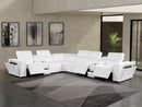 1224 - 8-Piece L-Shaped Sectional Sofa In With 3 Power Recliners & Power Headrests