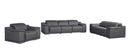 9762 - 6-Piece Modular Power Reclining Sofa, Loveseat And Chair Set With 6 Power Recliners In