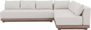 Solace - Olefin Performance Fabric 3 Piece Outdoor Patio Modular Sectional (Sofa, Loveseat & Corner Chair)