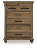 Karallin - Seven Drawer Chest - Medium Brown