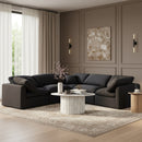 Indulge - Linen 5 Piece Modular Corner Sectional