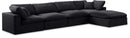 Comfy - 5 Piece Velvet Modular Sectional With Chaise
