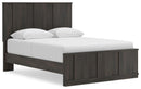 Shaehartin - Queen Panel Platform Bed - Dark Brown