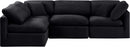 Indulge - Velvet 4 Piece Modular Sectional