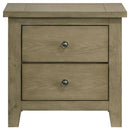 Hazlewood - 2-Drawer Nightstand Bedside Table - Vineyard Oak