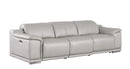 2679 - Genuine Leather Sofa With 3 Power Recliners