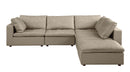 1100 - 5-Piece 4-Seat Sectional (Top-Grain Italian Leather)