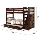 Allentown - Bunk Bed w/Storage Ladder & Trundle