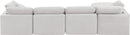 Indulge - Velvet 5 Piece Modular Sectional With Chaise