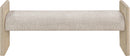 Hickory - Fabric Upholstered Bench - Natural Frame