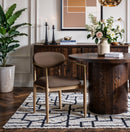 Riccio - Dining Arm Chair (Set of 2) - Natural And Gold Frame