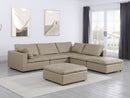 1100 - 6-Piece Right Arm Facing 3-Seat Sectional (Top-Grain Italian Leather)