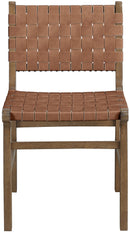 Entwine - Vegan Leather Upholstered Dining Chair - Painted Brown