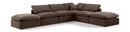Indulge - Velvet 6 Piece Modular Armless Sectional