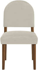 Varinelle - Velvet Dining Chair (Set of 2) - Walnut Frame