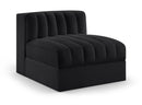 Rummi - Velvet Performance Fabric Upholstered Modular Armless Chair