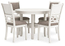 Erinberg - Dining Room Table Set (Set of 5) - Antique White