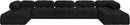Ames - 7 Piece Fabric Modular U-Shaped Sectional
