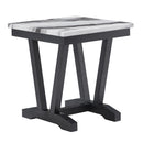 T1319 - End Table - Black / White