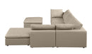 1100 - 6-Piece Right Arm Facing 3-Seat Sectional (Top-Grain Italian Leather)