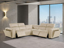 1224 - 5-Piece L-Shaped Sectional Sofa In With 3 Power Recliners & Power Headrests