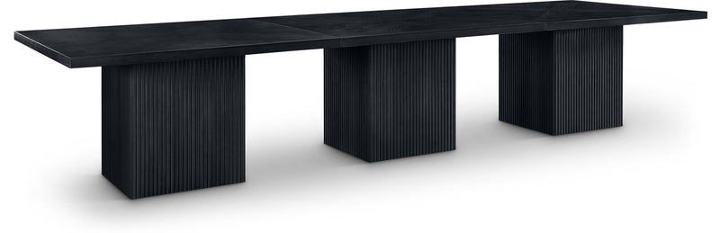 Belinda - Wood Mid-Century Modern Modular Dining Table - Black