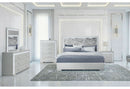 Naomi - 5 Piece Full Bedroom Set - Silver