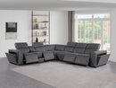 1224 - 7-Piece L-Shaped Sectional Sofa In With 4 Power Recliners & Power Headrests