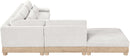 Turin - Chenille Fabric Upholstered Modular Sectional - White