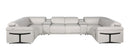 1126 - 8-Piece U-Shaped Sectional Sofa In With 2 Power Recliners & Power Headrests