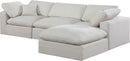 Comfy - 4 Piece Linen Fabric Modular Sectional With Chaise