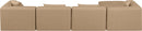 Cube - 5 Piece Modular Sectional With Chaise - Tan