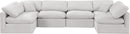 Indulge - Velvet 6 Piece Modular U-Shaped Sectional