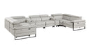 1246 - 8-Piece U-Shaped Modular Power Reclining Sectional With 4 Power Recliners And Power Headrest