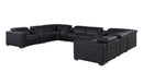 1208 - 12 Piece U Shaped Leather Sectional With 4 Power Recliners & Power Headrest