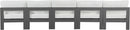 Nizuc - Outdoor Patio 5 Seat Modular Armless Sofa With Gray Frame
