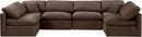 Indulge - Velvet 6 Piece Modular U-Shaped Sectional