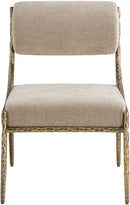 Bastille - Upholstered Dining Side Chair (Set of 2) - Brass Frame