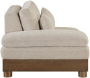 Turin - Fabric Upholstered Modular Arm Chair - Taupe