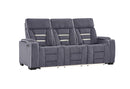 U1895 - P2 Reclining Sofa With IS And LED - Dark Gray