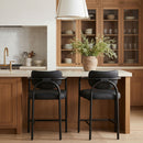 Serava - Vegan Leather Upholstered Bar Stool