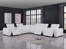 1208 - 8 Piece L Shaped Leather Sectional With 3 Power Recliners & Power Headrests