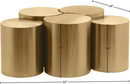 Dimple - 20" 5 Piece Modular Coffee Table