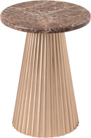 Cindra - Genuine Marble Top And Iron Base Table