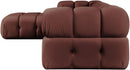 Orin - Velvet 4 Piece Modular Sectional With Chaise