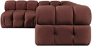 Orin - Fabric Velvet 4 Piece Modular Sectional