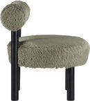 Ambre - Vegan Shearling Fabric Upholstered Accent Chair