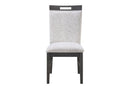 D4238 - 5 Piece Dining Room Set (Dining Table And 4 Dining Chairs) - Clear / Dark Brown / Light Gray