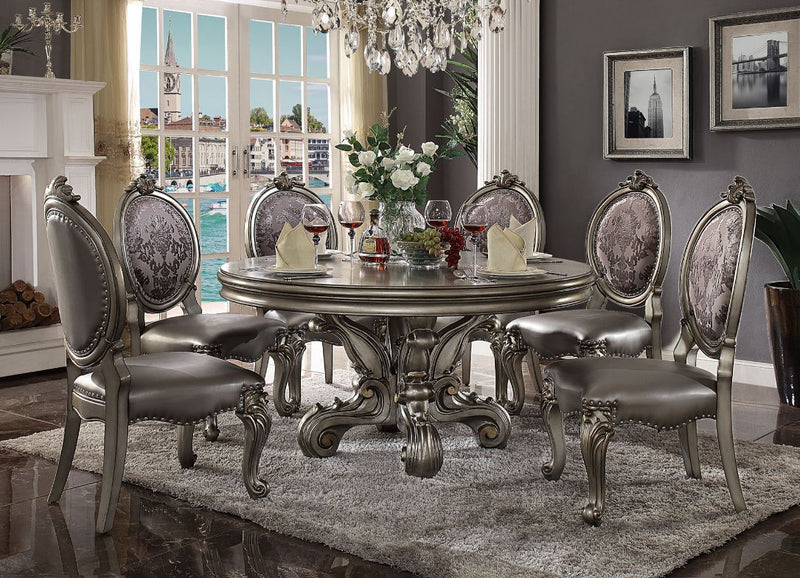 Versailles - 30" Dining Table - Antique Platinum