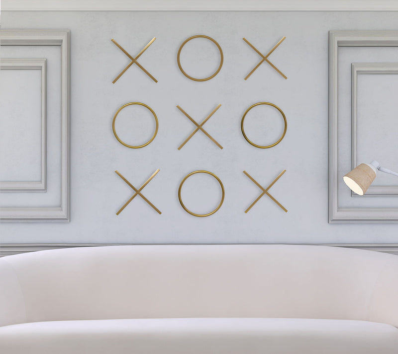 XOXO - Steel Wall Decor - Yellow